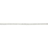 An 18ct gold diamond line bracelet