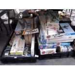 A collection of model aeroplane kits, including I