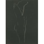 Ralph Rosenborg (American, 1913-1992), a standing nude, inscribed to the British actor Alan Bates,
