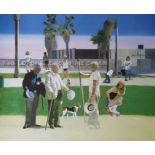 Peter Blake R.A. (British, 1932), 'The Meeting' or 'Have a Nice Day, Mr Hockney', 1981-83, pub. Tate