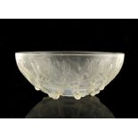Rene Lalique, a Gui opalescent glass bowl
