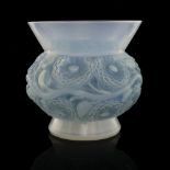 Rene Lalique, a Soucis opalescent glass vase