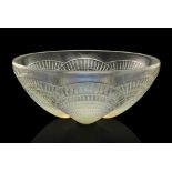 Rene Lalique, a Coquilles opalescent glass bowl
