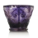 Gabriel Argy Rousseau, a pate de verre glass Leaves Interpretation bowl