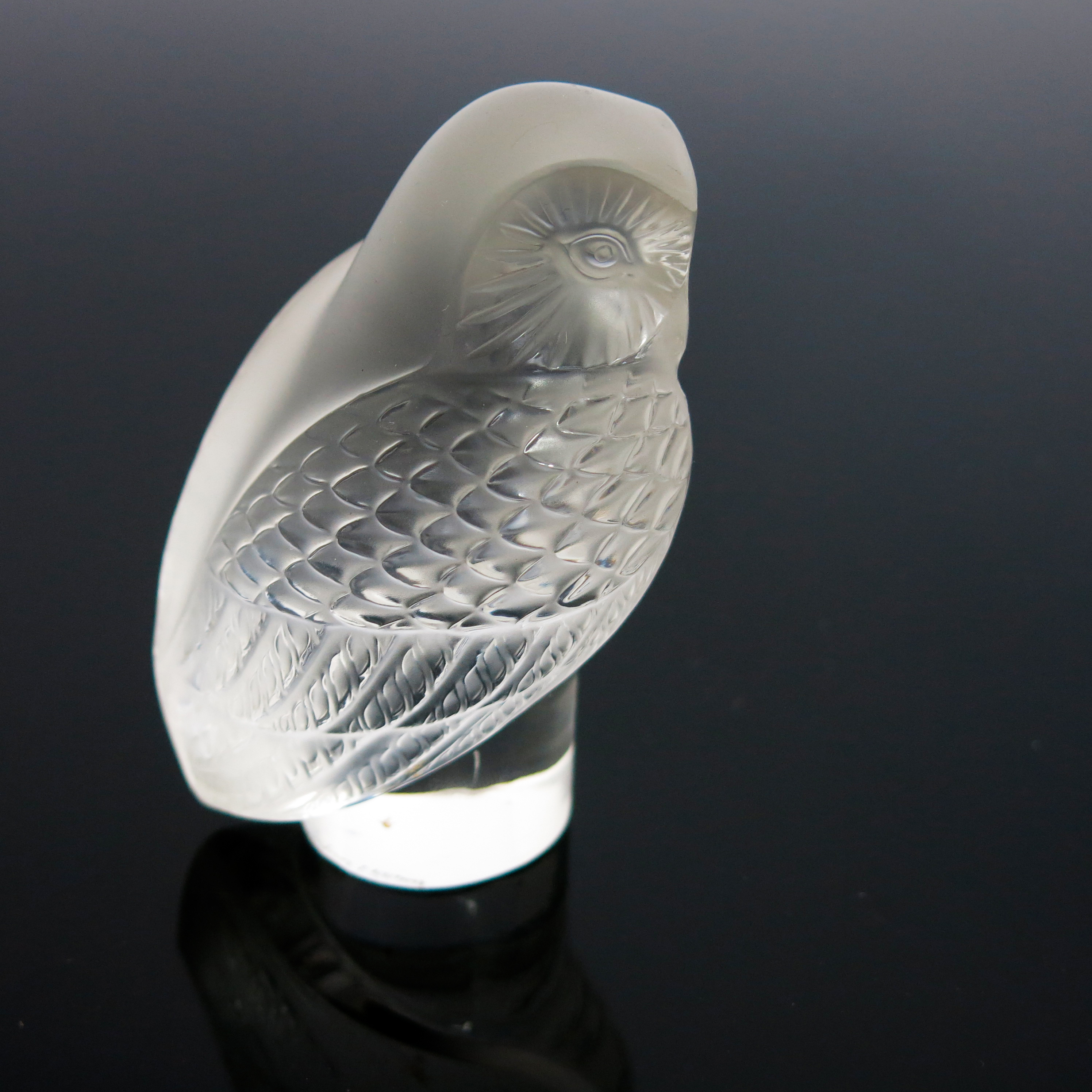 Lalique, a Chouette glass paprweight - Image 2 of 4