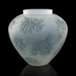 Rene Lalique, an Esterel opalescent glass vase