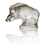 Rene Lalique, a Sanglier glass car mascot