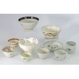 A collection of 18th century Worcester and other tea ware