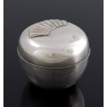 A Japanese silver vanity box
