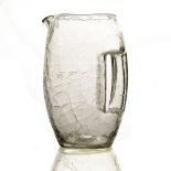 Koloman Moser for Loetz, a Secessionist glass Krokodil jug, circa 1903, barrel form with