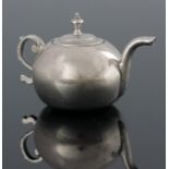 A Dutch miniature silver teapot, Amsterdam 1755