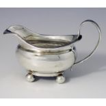 A George IV Provincial silver sauce boat, James Barber, George Cattle II and William North, York 182