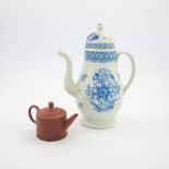 A large pearlware coffee pot