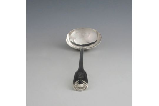 A Victorian silver soup ladle, George Adams, London - Image 2 of 4