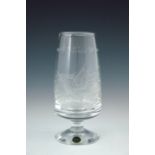 A Thomas Webb limited edition glass vase, commemorating the Investiture of H.R.H. The Prince of