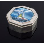 Daniel Sigal for Schroth, an American silver and enamelled box, Montville, NJ circa 2000