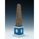 A Staffordshire pearlware obelisk, probably Enoch Wood