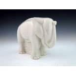 Charles Lemenceau, an Art Deco ceramic figure of an elephant