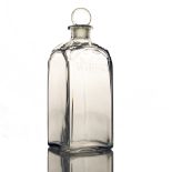 A George III cut glass spirit decanter