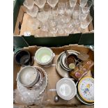 A collection of sundry china and glass, to include