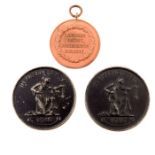 World War One medals; two German 'Gold for Iron' campaign medals