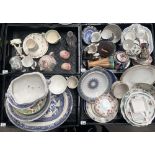 A collection of ceramics including Staffordshire b