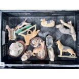 A collection of Border Fine Art animal figures inc