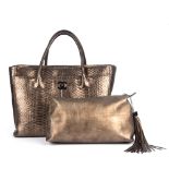 Chanel, a python skin Cerf Executive Tote handbag