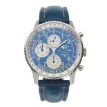 Breitling, a limited edition stainless steel Navitimer 1461 perpetual calendar moonphase wrist watch