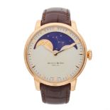 Arnold & Son, an 18ct gold HM Perpetual Moon wrist watch