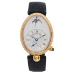 Breguet, an 18ct gold diamond Reine de Naples moonphase wrist watch