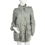 Burberry a ladies green lightweight raincoat