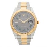 Rolex, a stainless steel and 18ct gold Oyster Perpetual Datejust II bracelet watch