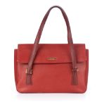 Burberry, a red medium flap handbag