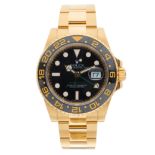 Rolex, an 18ct gold Oyster Perpetual Date GMT-Master II bracelet watch