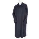 Burberry, a men's navy blue trench coat