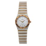 Omega, a stainless steel and 18ct gold Constellation bracelet watch
