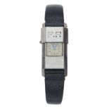 Jaeger-LeCoultre, an Art Deco stainless steel Duoplan wrist watch