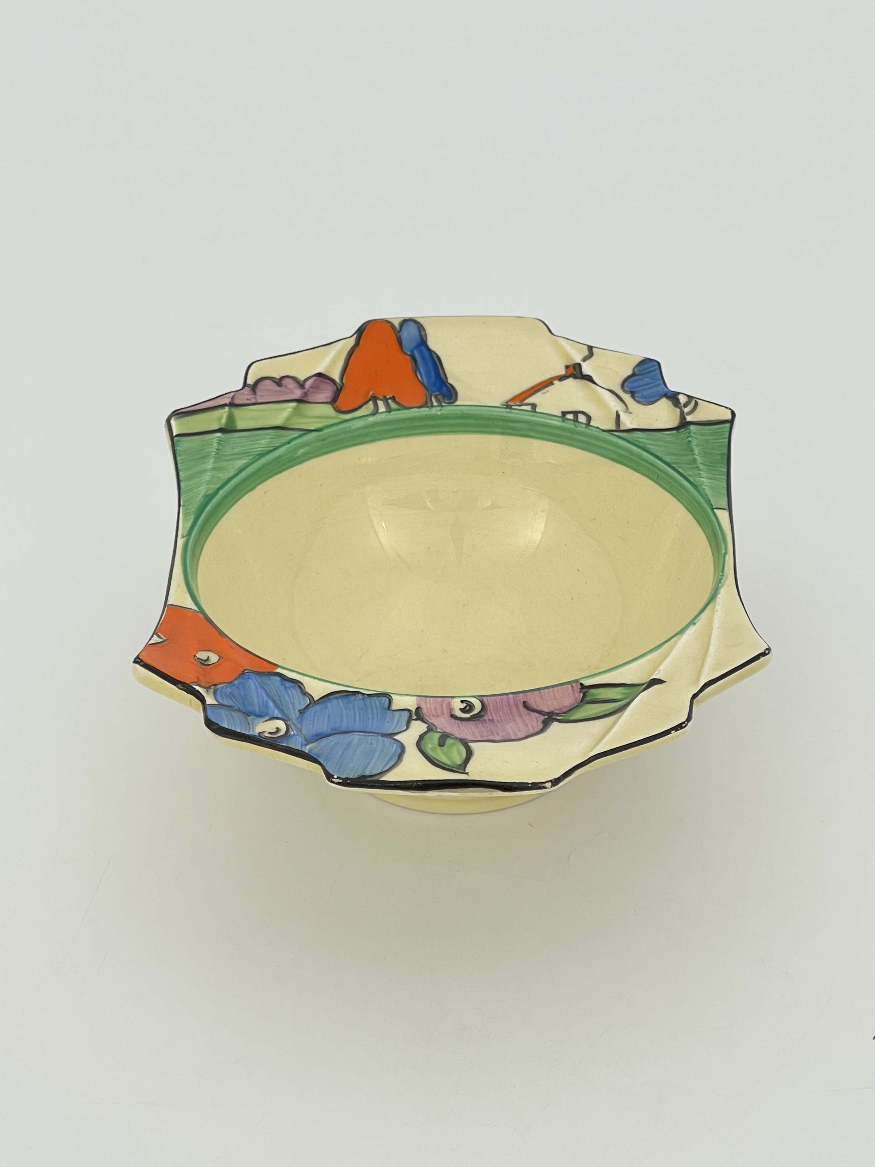 Clarice Cliff for Newport Pottery, a Poplar twin handled bowl - Image 2 of 4