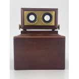 A 19th Century Smith Beck & Beck achromatic stereoscopic table top viewer, serial No.312,