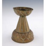 Ignatius Taschner, a Jugendstil brass candlestick