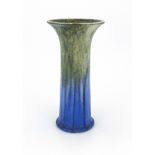Ruskin Pottery, a large Crystalline lily vase