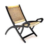 Gio Ponti (Italian, 1891-1979) for Fratelli Reguitti, a pair of Ninfea folding chairs, designed