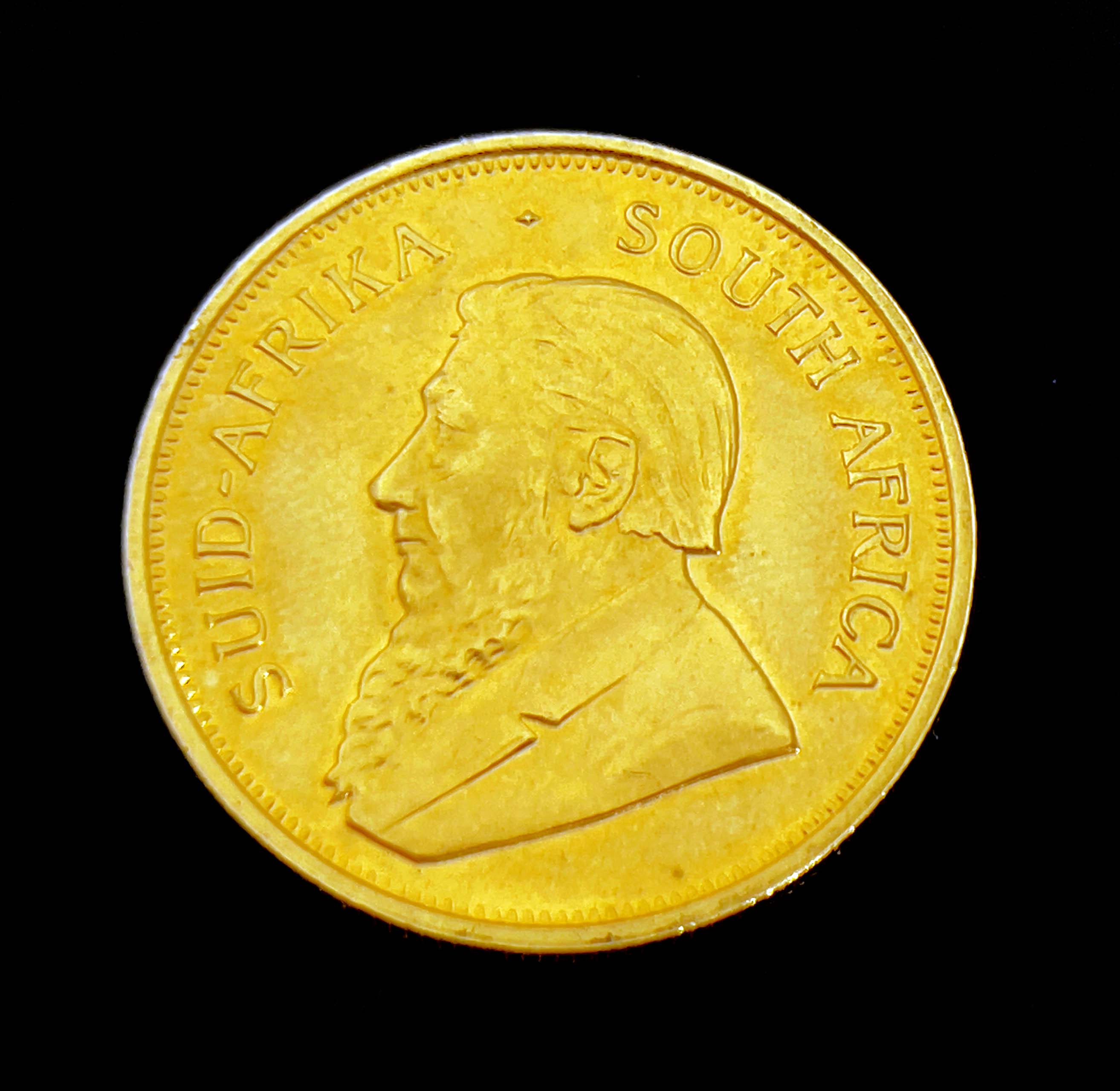 South Africa, 22ct gold Krugerrand 1974, obv. Paul Kruger bust left, rev. Springbok, 34.1g