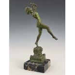 Brian, a bronze figure of a flautist