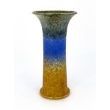 Ruskin Pottery, a Crystalline lily vase