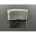 A George III silver snuff box, John Shaw, Birmingham 1806