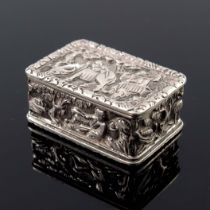 A Chinese export silver vinaigrette