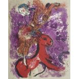 Marc Chagall (French/Russian,1887-1985), L'Ecuyere au Cheval Rouge, (1957), lithograph in colours,