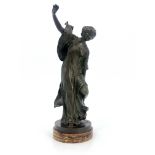 Henri Levasseur, a bronze figure of a woman